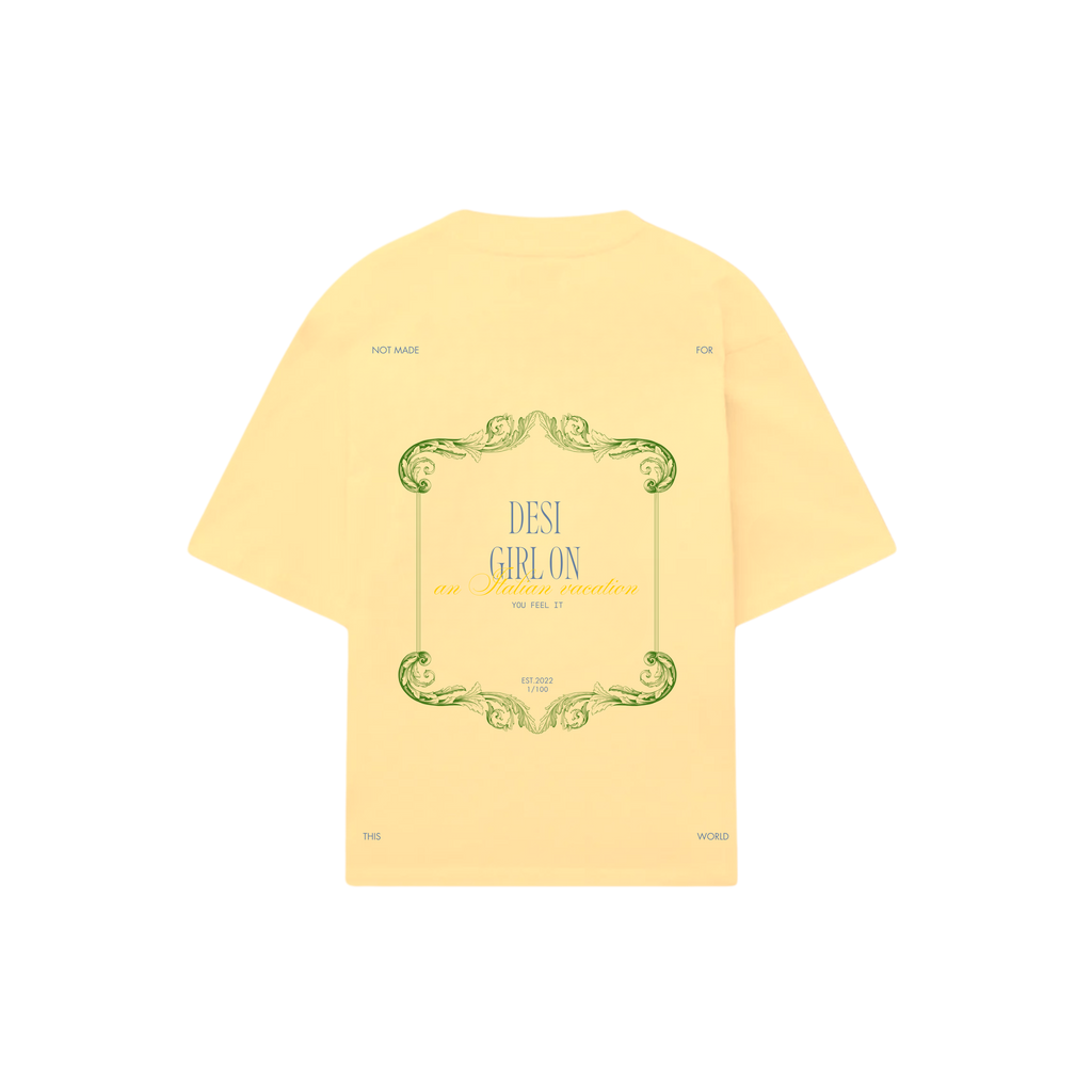 Desi Girl Butter Yellow T-Shirt