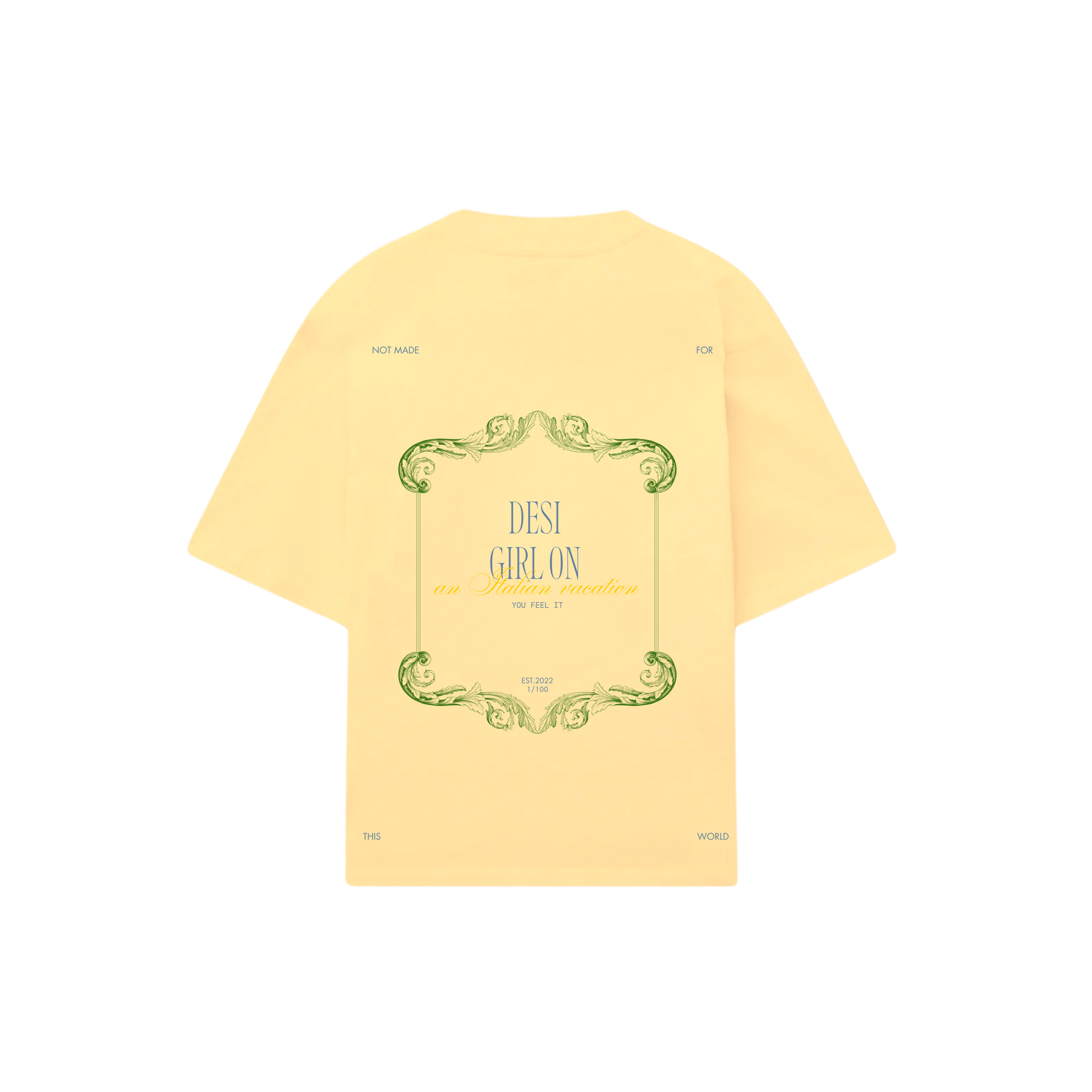 Desi Girl Butter Yellow T-Shirt